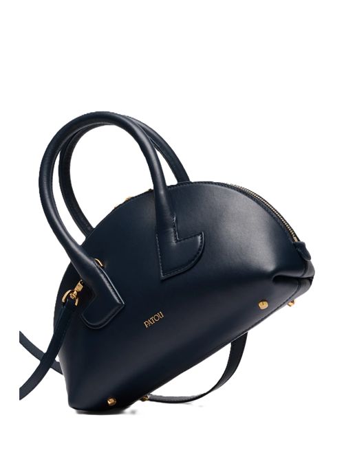Borsa Le Patou Bowling in pelle Patou | PATOU BOWLING BAG PMNAVY BLACK 699N